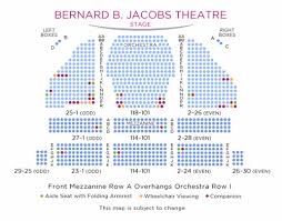 jacobs theatre seating chart bernard b jacobs theatre