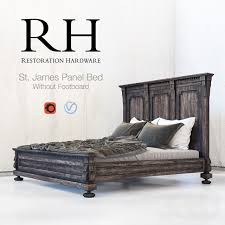 Restoration Hardware St James Panel Bed Without Footboard Postelnye Prinadlezhnosti Mebel Dlya Spalni Krovati