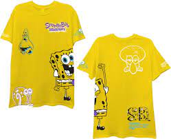 Spongebob Squarepants Random Placement Short Sleeve Shirt, XX-Large -  Walmart.com