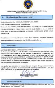 PREVALENCIA DE CHLAMYDIA TRACHOMATIS EN MUJERES QUE UTILIZAN DISPOSITIVO  INTRAUTERINO (DIU) EN EDAD FÉRTIL DE 15 A 49 AÑOS DE