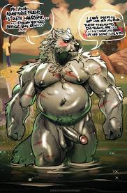 Blaidd's anthro cum- a messy, satisfying climax