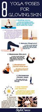 However, it is vital to note that to enhance your beauty with yoga; 8 Yoga Poses For Glowing Skin Beautiful Supple Glowing Skin Is What Perfection Is Made Of Ever Wondered How The Bea Yoga Balance Poses Face Yoga Yoga Poses