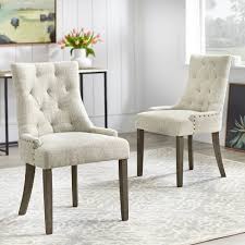 Modern dining chairs set of 4, grey white side dining room chairs, kitchen chairs with faux leather padded seat high back and sturdy chrome legs, chairs for dining room,kitchen, living room. Set Of 2 Ariane Dining Chairs Gray Angelo Home Target
