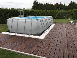 Poolumrandung Douglasie Lasiert Auf Farbton Kastanie Schwimmingpool Garten Pool Ideen Pool Haus