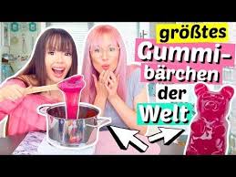 2 Verruckte Machen Das Grosste Gummibarchen Der Welt Xl Diy Viktoriasarina Youtube Victoria Und Sarina Gummi Shirt Schnittmuster