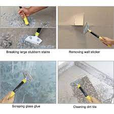Glazed portland stone beige 18 in. Heavy Duty Long Knife Handle Scraper Wallpaper Stripping Tool Clean Glass Wall Scraper Floor Tile Adhesive Removal Mini Shaver Squeegees Aliexpress