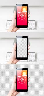 Smartphone User At Computer Mockup 2 Image Adobe Stock Mockup Mobile Phone Psdt Photoshop Hand Mock U Computer Mockup Smartphone Psd Mockup Template