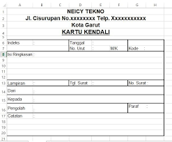 96 gambar 4.19 naskah media rekapnilai kartu kendali kedisiplinan guru sebelum direvisi. Cara Membuat Kartu Kendali Di Excel Contoh Format Kartu Kendali Neicy Tekno