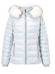 A Baby Blue Quilted Puffer Jacket Miss Selfridge Com Blue Puffer Jacket Pale Blue Coat Quilted Puffer Jacket