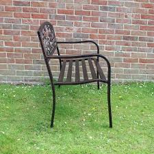 Located in great barrington, ma. Uk Gardens Black Metal Bird Backed Bench 127x86x57cm Uk Gardens Co Uk