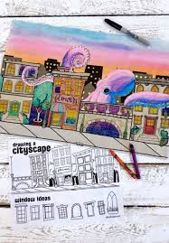 Cityscape Art Projects for Third Graders