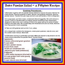 Buko Pandan Salad Recipe Filipino Recipes Recipes Philippine Cuisine