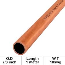 The piping size and tubing size are different numbers but both refer to exactly the same size of pipe and use exactly the same fittings. Visiaro Hard Copper Pipe Tube 1mtr Long Outer Diameter 7 8 Inch And Wall Thickness 18 Guage Pack Of 1 Pcs Amazon In Industrial Scientific