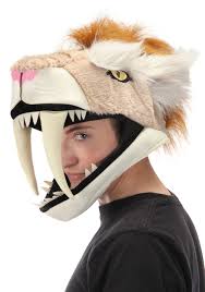 Cosplay skull mask sabretooth tiger animal mask halloween cosplay scary costume teeth evil. Jawesome Hat Sabertooth