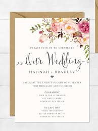 An envato elements membership costs this wedding invitation template features a unique design done in the style of a watercolor painting. 21 Wedding Invitation Templates You Can Personalize And Print Wedding Invitations Printable Templates Wedding Invitations Diy Elegant Free Printable Wedding Invitations
