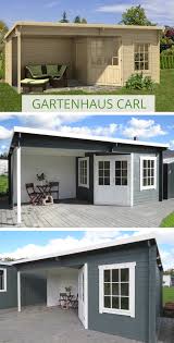 Gartenhaus Modell Carl 28 Gartenhaus Gartenhaus Pultdach Anbau Gartenhaus
