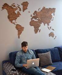 wall map of the world map wooden travel world map push pin map rustic home wood wall art 5th anniversary gift for husband wife house design wooden map wall maps rustic