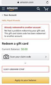 Amazon.com gift cards can't be transferred to another account once the claim code has been redeemed. Idevicehelp On Twitter Amazon Gift Card Go Get It Hurry Redeem Code On The Image Below