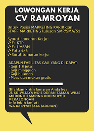 Lowongan kerja lulusan sma di jakarta pusat 2021,lowongan kerja jakarta pusat lulusan sma terbaru,lowongan kerja jakarta pusat 2021. Buat Yang Lagi Bener Bener Cari Kerja Loker Pekalongan Facebook