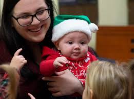 Kindergate's Christmas program at Castle High School in Newburgh, Ind.