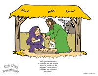 Birth Of Jesus Story With Pictures Printable Christmas Bible Crafts Christmas Bible Bible Story Crafts Sunday School Crafts