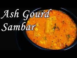 How To Make Ash Gourd Sambar Kulambu Recipes In Tamil Sambar Recipes Youtube Kulambu Recipe Recipes In Tamil Recipes