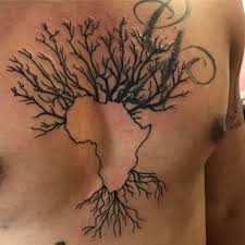 The tree of life in revelation 22 contains the many elements of the lamb: African Tree Of Life Over Existing Tattoo From Today At B Flickr
