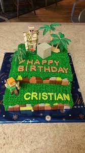 I had this goal in mind that i have to learn making cakes so when my son's having his birthday, i could make one for him (not buying anymore). Minecraft Birthday Cake For 6 Year Old Boy Minecraft Birthday Cake Minecraft Birthday 12 Month Baby Food