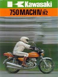 1973 kawasaki 750 mach iv h2 2 stroke brochure germany 01 カワサキ 川崎重工業 カワサキ バイク