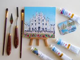 Milan Cathedral Painting Oil Framed Oil Painting Milano Milan Cathedral Duomo Di Milano Painting Milan Wall Art Decor Milan Gift In 2021 Oil Painting Framed Oil Painting Mini Canvas Art