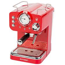Oursson EM1500 / RD eszpresszó kávéfőző, 900 W, 15 bar, 1,25 L, piros -  eMAG.hu