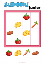 Sudoku For Kids Food Kidspressmagazine Com Sudoku Sudoku Puzzles Brain Games