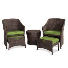 Belvedere 5 Piece Chat Set Threshold Wicker Patio Chairs Patio Furniture Cushions Target Outdoor Furniture