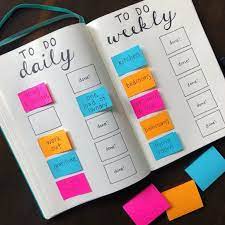 How To Use Sticky Post It Notes In Your Bullet Journal To Create A Reusable Bullet Journal Cleaning Bullet Journal Cleaning Schedule Bullet Journal Ideas Pages