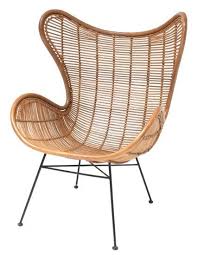 hk living stoel bruin naturel rotan egg chair rotan stoelen stoelen fauteuil rotan