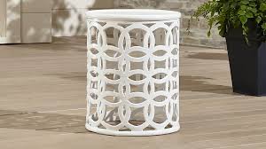 Lattice Circle Large Side Table Crate And Barrel Side Table Contemporary Patio Furniture Clearance Outdoor Furniture