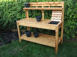 Accent Your Garden With Splendid Potting Bench With Sink Potting Bench With Sink Planter Tab Potting Bench Plans Outdoor Potting Bench Pallet Garden Benches