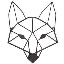Brown Geometric Fox Head Metal Wall Decor Hobby Lobby 1280874 Geometric Fox Head Geometric Fox Metal Tree Wall Art