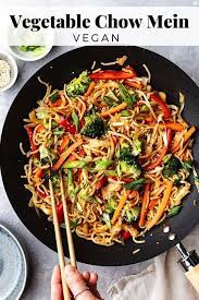Vegetable Chow Mein Recipe Vegetable Chow Mein Chow Mein Recipe Vegan Chow Mein
