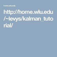 Extended Kalman Filter Tutorial Very Good Tutorial Kalman Filter Simon D