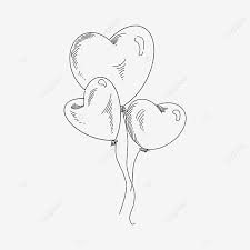 Check spelling or type a new query. Three Black Hand Drawn Line Drawing Balloons Wrapped Around The Line Balloon Autumn Heart Love Png Transparent Clipart Image And Psd File For Free Download