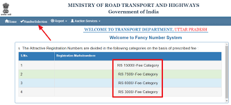 Fancy Number Category By Indian Government Fancy Online Booking