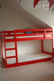 Ikea Mydal Bunk Bed Modified To Sit Lower To The Ground Great For A Room In The Eaves By Matilda Cool Bunk Beds Ikea Bunk Bed Bunk Beds