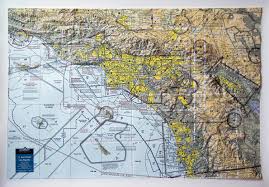 los angeles 3d aerochart raised relief map summit maps