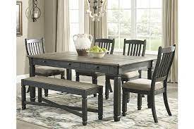 Tyler Creek Dining Table And 4 Chairs And Bench Dining Room Sets Dining Room Design Rectangular Dining Room Table