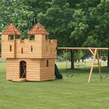 Shop for wooden castle play set online at target. Royal Castle Amish Playset Amish Wood Playsets Cabinfield Fine Furniture