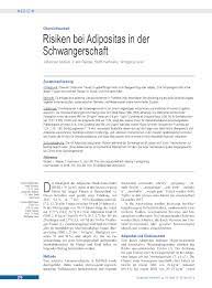 Risiken Bei Adipositas In Der Schwangerschaft