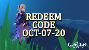 Redeem these new genshin impact codes; Genshin Impact Redeem Code Oct 07 20 Free Primogems Expired Youtube