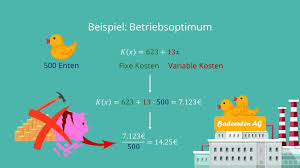 So machen sie es richtig. Betriebsoptimum Betriebsminimum Berechnen Mit Video