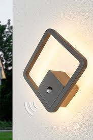 Led Aussenwandleuchte Donato Mit Integriertem Bewegungsmelder Bewegungssensor Aluminium Modern Led Aussenleuchte Wandlam Aussenwandleuchte Led Aussenleuchten